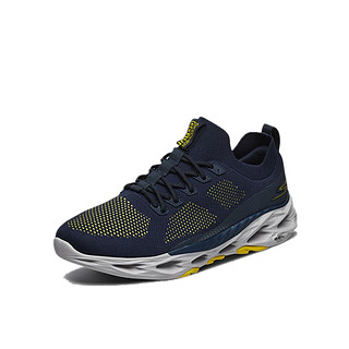 SKECHERS 斯凯奇 Skechers GO RUN VORTEX 跑鞋 海军蓝色/黄色 39.5