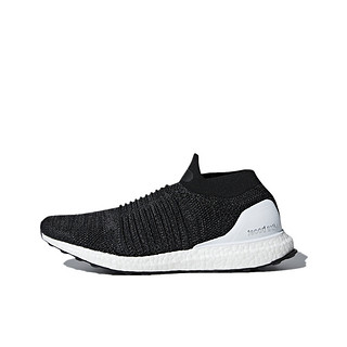 adidas 阿迪达斯 adidas Ultra Boost Laceless 跑鞋 黑白 43