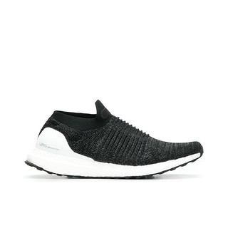 adidas 阿迪达斯 adidas Ultra Boost Laceless 跑鞋 黑白 43