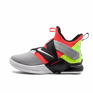 NIKE 耐克 Nike LeBron Soldier 12 篮球鞋 灰红绿 44.5