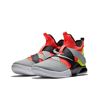 NIKE 耐克 Nike LeBron Soldier 12 篮球鞋 灰红绿 44.5