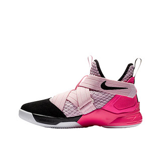 NIKE 耐克 Nike LeBron Soldier 12 篮球鞋 粉黑 37.5