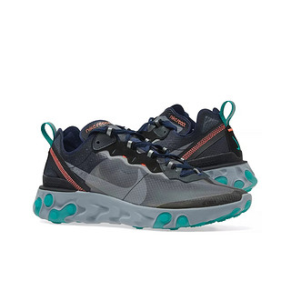 NIKE 耐克 React Element 87 男子跑鞋 AQ1090-005 灰绿 44.5