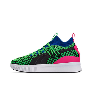 puma彪马pumaclydecourtdisrupt篮球鞋荧光绿43