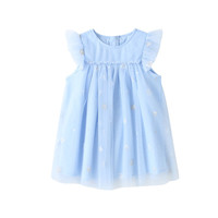 Annil 安奈儿 女童短袖网纱连衣裙