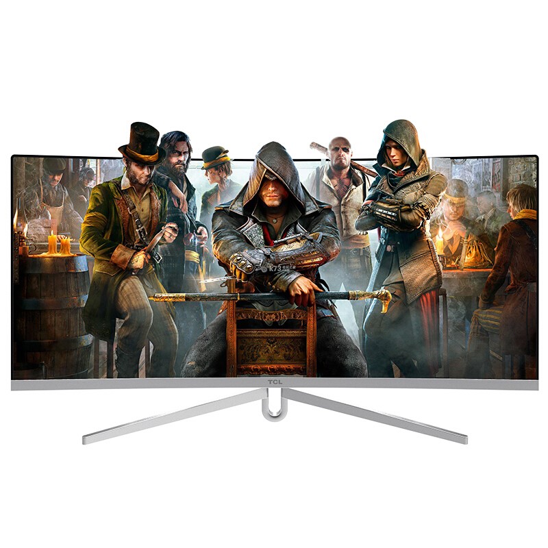 TCL T34M6CW 34英寸 VA 曲面 FreeSync 显示器 (3440×1440、100Hz）