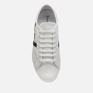 Lacoste 拉科斯特 Sideline 120 男款真皮小白鞋 White UK6