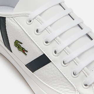 Lacoste 拉科斯特 Sideline 120 男款真皮小白鞋 White UK6