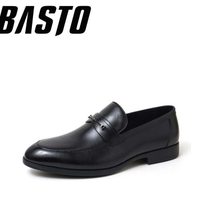 BASTO 百思图 81301AM0 男士商务休闲皮鞋