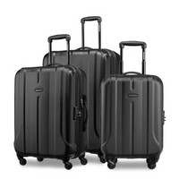 samsonite/新秀丽FLOREN系列可扩展耐磨万向轮四轮拉杆箱三件套 黑色 20英寸+24英寸+28英寸