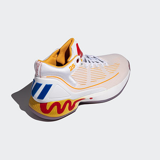 adidas 阿迪达斯 D Rose 10 McDonalds 篮球鞋 FW7592 (白/日光黄/亮粉红荧光、44)