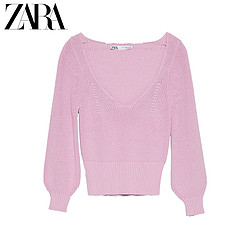 ZARA  06873017620 女装短版针织衫