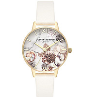 中亚Prime会员：Olivia Burton Marble Florals OB16CS15 女士时装腕表