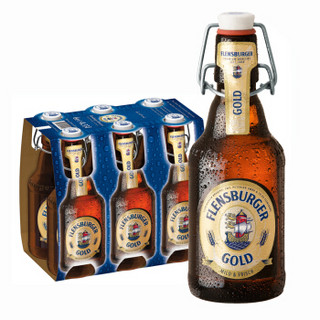 有券的上：Flensburger 弗林博格 金啤酒 330ml*6瓶