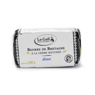 雅高勒（LeGall）淡味黄油500g 法国进口手工发酵动物黄油烘焙原料