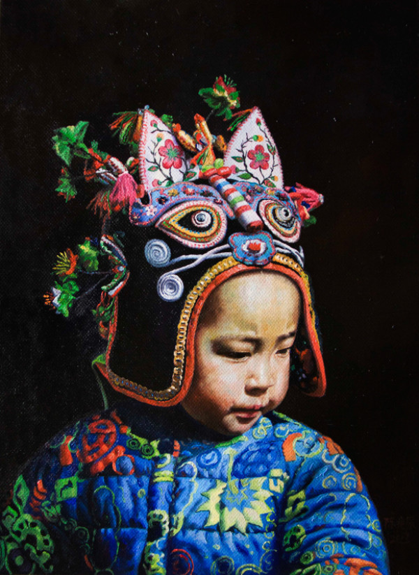 虎娃|陈兆梁|布面油画|50 x 70 cm