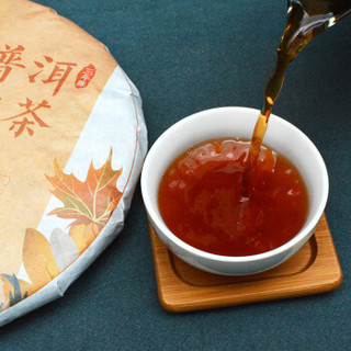 八享时 普洱茶 3年陈熟茶饼 357g 云南老料 自营茶叶