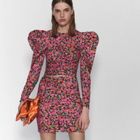 ZARA 02104617050-28 女士印花府绸上衣