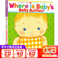 英文原版绘本Where Is Baby's Belly Button?宝宝的肚脐在哪里 卡伦卡茨