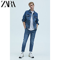 ZARA 07223475427 女士配腰带收腿小脚牛仔裤