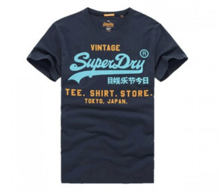 Superdry 极度干燥 SM10009HQDS 男士短袖T恤 黑色 M