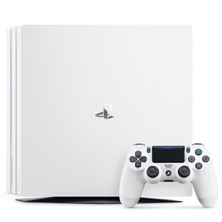 SONY 索尼 PlayStation 4 Pro+钛金蓝手柄 游戏机套装 1TB 白色