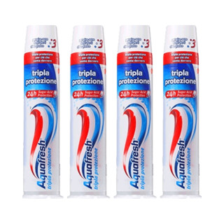  Aquafresh 直立式三色立体牙膏 100ml 