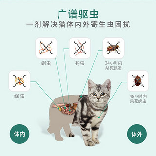 Broadline 博来恩 猫用体内外驱虫滴剂 3支整盒装（适用于2.5kg以内猫）