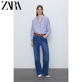 ZARA 【打折】女装 度假风条纹衬衫 03510027044