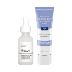 Neutrogena 露得清 维A醇抗皱晚霜 30ml + the ordinary 10%烟酰胺精华40g