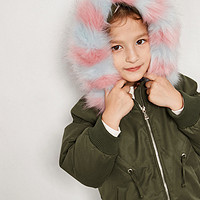 巴拉巴拉女童羽绒服中长款童装冬新款宝宝外套连帽小童保暖