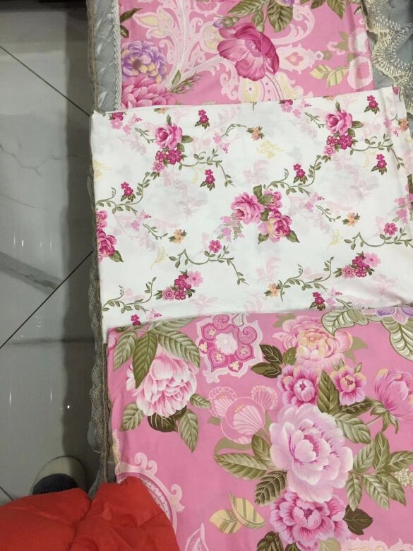 富安娜四件套大品牌，布料滑滑的，适合春夏
