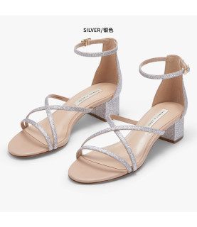 charleskeithck160480012交叉带中跟凉鞋
