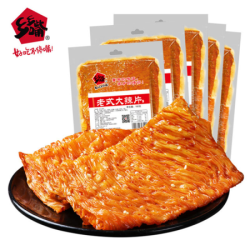 乡乡嘴老式大辣片230g*5包共1150g 80后童年手撕网红辣条辣片小吃豆皮零食 老式大辣片230g*5袋 *5件