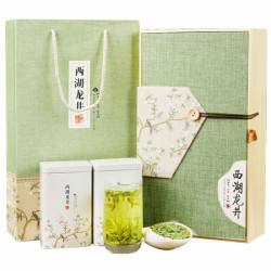承艺茶叶 2019新茶西湖龙井礼盒装高档 明前一级春茶绿茶送礼佳品 250克礼盒装 *5件