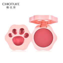 稚优泉(CHIOTURE)猫爪单色胭脂膏腮红高光一体盘自然裸妆元气晒红女提亮肤色 02 3.3g *5件