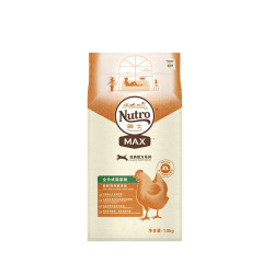 美士(Nutro)全价成猫粮天然粮鸡肉味 1.8kg 布偶蓝猫橘猫加菲英短猫咪 宠物猫干粮均衡营养 *2件