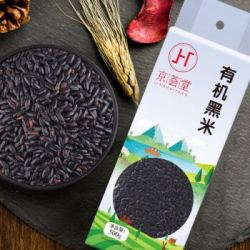 京荟堂 有机黑米500g 杂粮 粗粮 真空装 大米 粥米伴侣 *2件