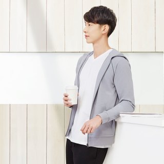 youpin小米有品男士全棉连帽空调衫