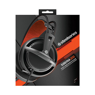 Steelseries 赛睿 西伯利亚200 耳罩式头戴式有线游戏耳机 黑色