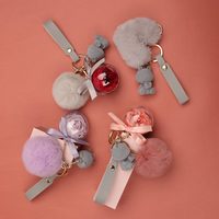 唯忆熊永生花泡钥匙扣