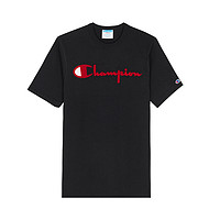 Champion 男女情侣款草写logo圆领短袖T恤GT19