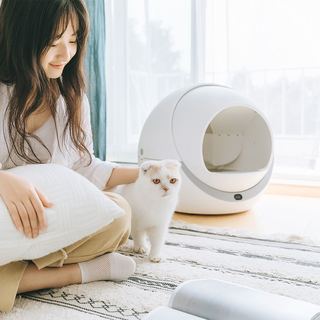 petree 喵星球 全自动猫砂盆 白色 58.6*58.4cm