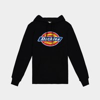 DickiesLogo印花连帽卫衣 全棉休闲套头帽衫 黑色