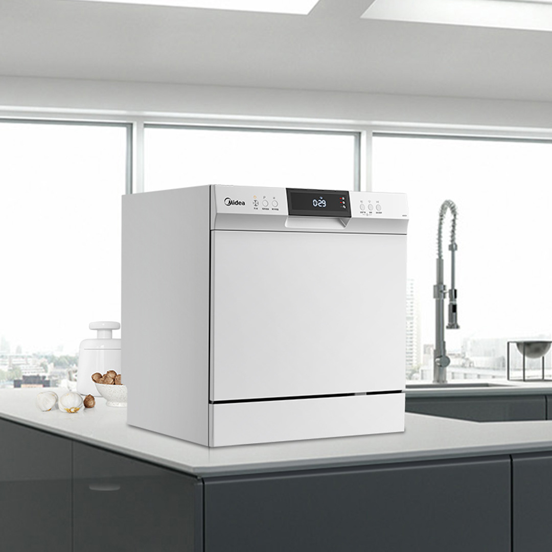 美的台嵌洗碗机w3802h 白色 8套