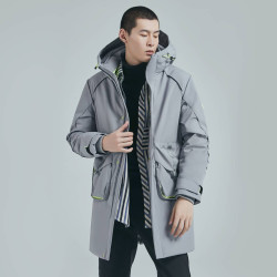 悠启 男士中长款休闲羽绒服 