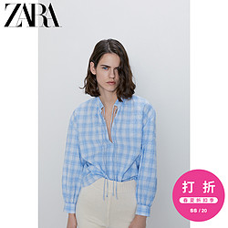 ZARA 02491913044 女装格子衬衫 