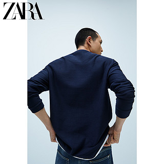 ZARA 04087402401  假两件拼接卫衣T 恤