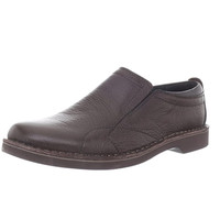 Clarks 其乐 Doby Plain Toe Slip-On 男士一脚蹬休闲皮鞋 Brown US10