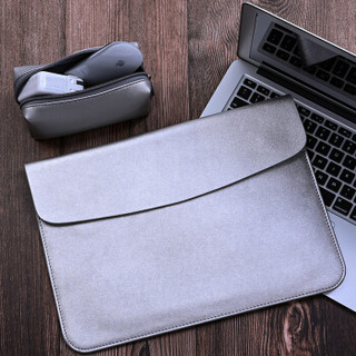 奥维尼 笔记本电脑包 苹果MacBook Air内胆包 11.6英寸 皮套保护套 苹果银